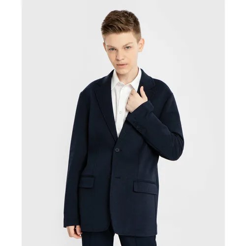 Школьный пиджак Button Blue, размер 170, синий