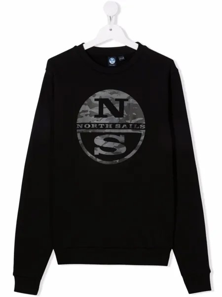 North Sails Kids толстовка из органического хлопка с логотипом