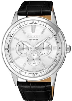 Японские наручные  мужские часы Citizen BU2071-01A. Коллекция Eco-Drive