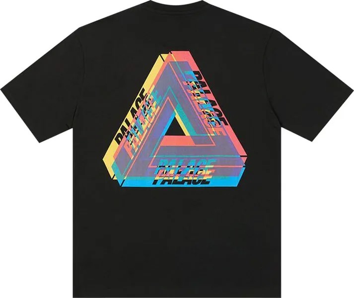 Футболка Palace Tri-Ferg Colour Blur T-Shirt 'Black', черный