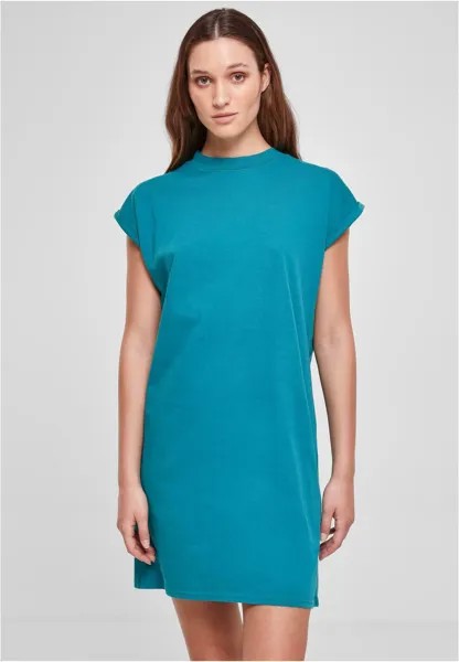 Платье из джерси Turtle Extended Shoulder Urban Classics, ватер-зеленый