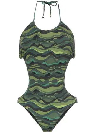 Amir Slama waves print swimsuit