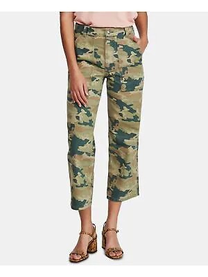 Женские зеленые камуфляжные капри FREE PEOPLE. Размер: талия 24.
