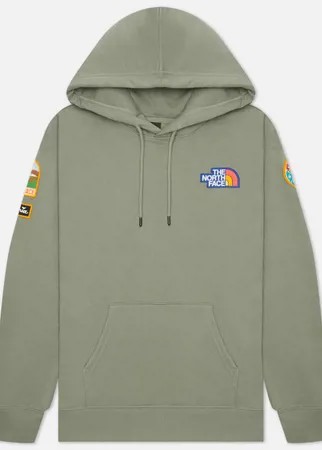 Мужская толстовка The North Face Patch Pullover Hoody, цвет оливковый, размер S