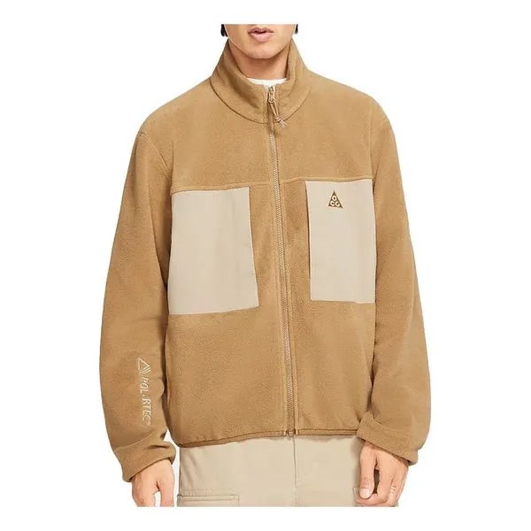 Куртка Nike ACG Polartec Wolf Tree Fleece Zipper Cardigan Stay Warm Jacket Brown, коричневый