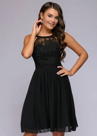 Вечернее платье женское 1001dress 0122001-30108BK черное 44