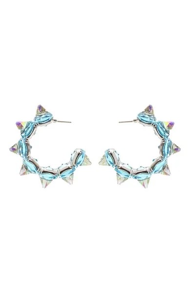 Серьги-кольца Chroma Swarovski
