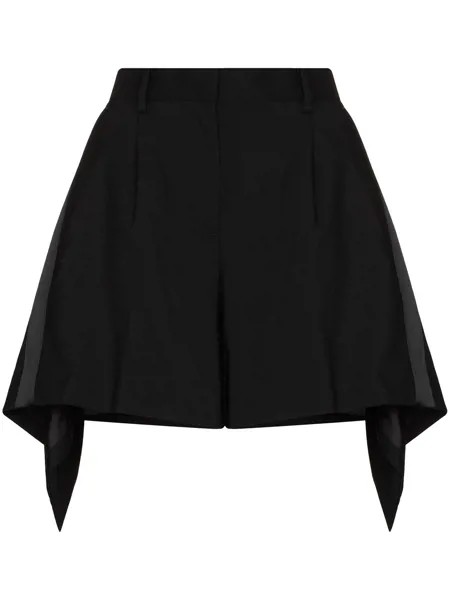 Sacai шорты с асимметричным подолом