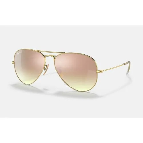 Солнцезащитные очки Ray-Ban RB3025-001/7O/58-14, золотой, розовый