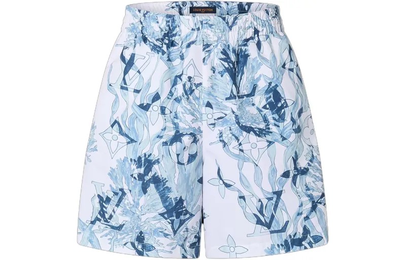 LOUIS VUITTON Мужские повседневные шорты, цвет Blue