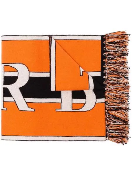 Burberry кашемировый шарф с логотипом
