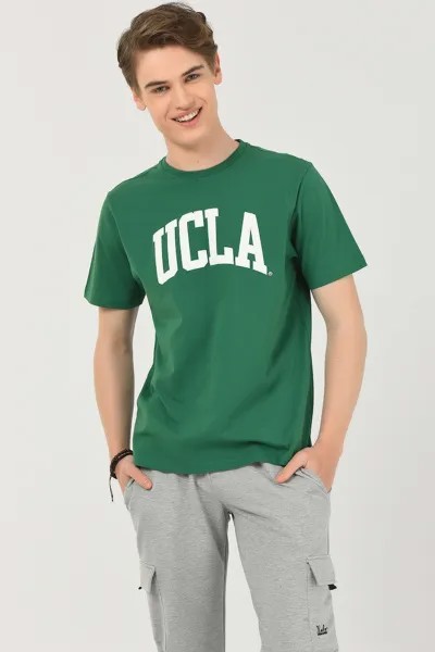 Футболка Culver с круглым вырезом и логотипом Ucla, зеленый