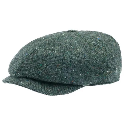 Кепка восьмиклинка HANNA HATS арт. JP Tweed JP2 (зеленый / серый), Размер:57