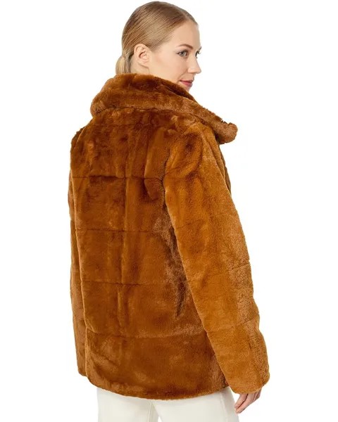 Пальто NVLT Ladies Bunny Faux Fur Coat, цвет Cognac