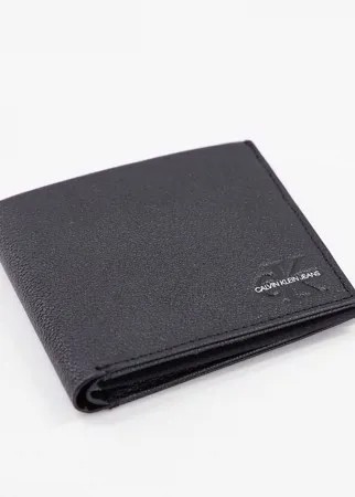 Черный бумажник с логотипом Calvin Klein Jeans-Черный цвет