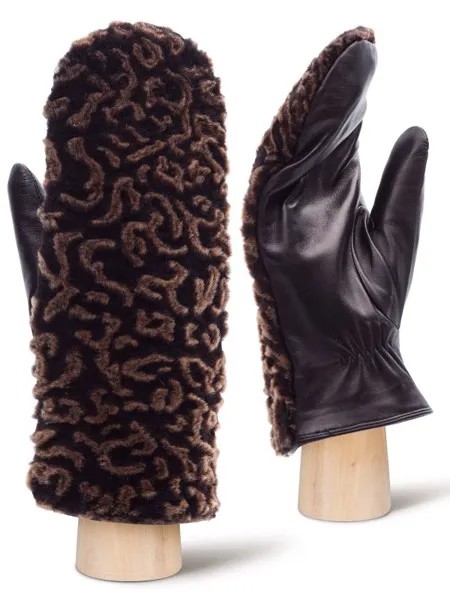 Варежки женские Eleganzza IS993 коричневые 6.5