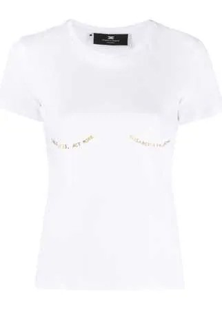 Elisabetta Franchi футболка с надписью