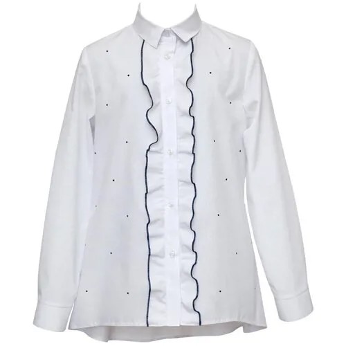 Школьная блуза SLY, размер 122, белый