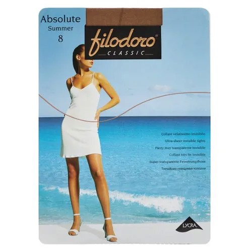 Колготки Filodoro Classic Absolute Summer 8 den, размер 3-M, glace (коричневый)