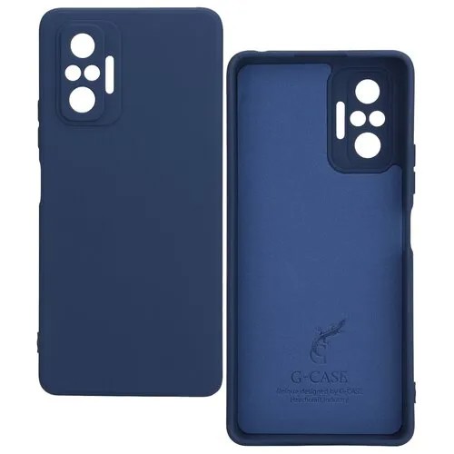 Чехол-накладка G-Case Silicone для Xiaomi Redmi Note 10 Pro синий