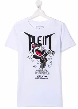Philipp Plein Junior футболка Iconic с графичным принтом