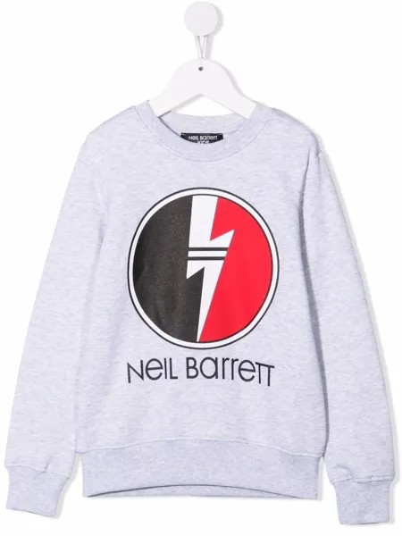 Neil Barrett Kids толстовка с логотипом