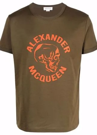 Alexander McQueen футболка с логотипом Skull