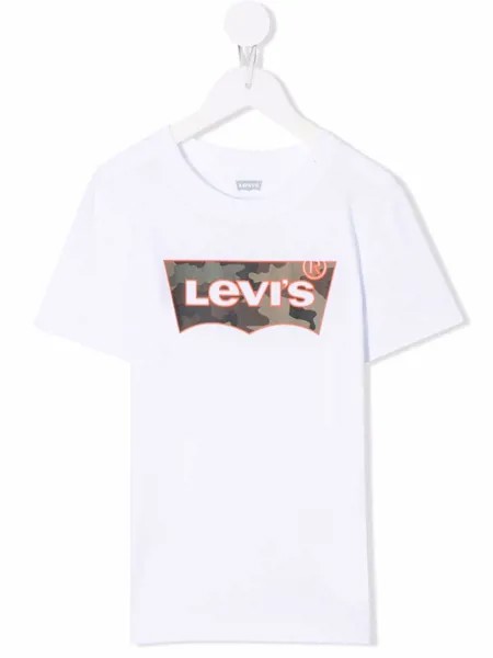 Levi's Kids футболка с камуфляжным принтом и логотипом