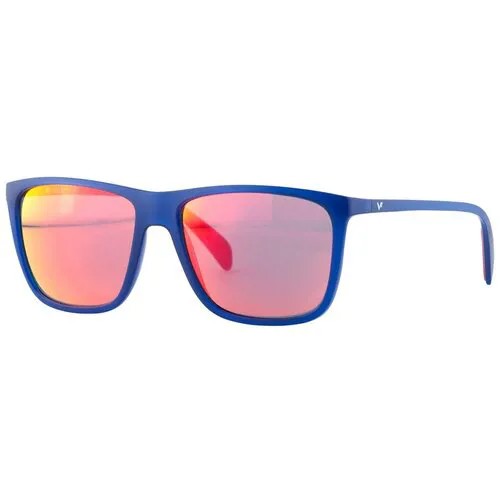 Солнцезащитные очки Vogue eyewear, прямоугольные, оправа: пластик, с защитой от УФ, зеркальные, для мужчин, синий