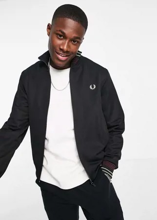 Черная легкая олимпийка из пике Fred Perry-Черный