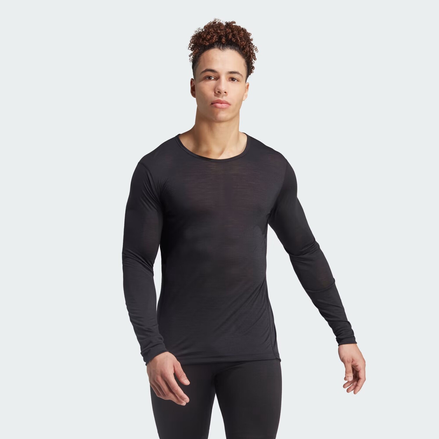 Футболка Terrex Xperior Merino 150 Baselayer с длинными рукавами Adidas, цвет Black