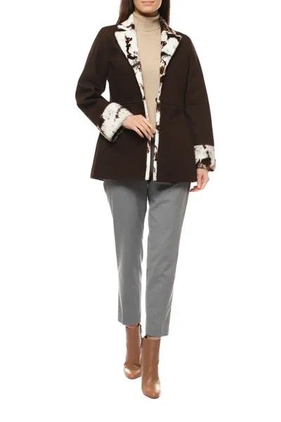 Пальто-пиджак женское Apriori 475087 коричневое 38