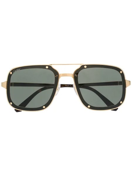 Cartier Eyewear солнцезащитные очки с затемненными линзами