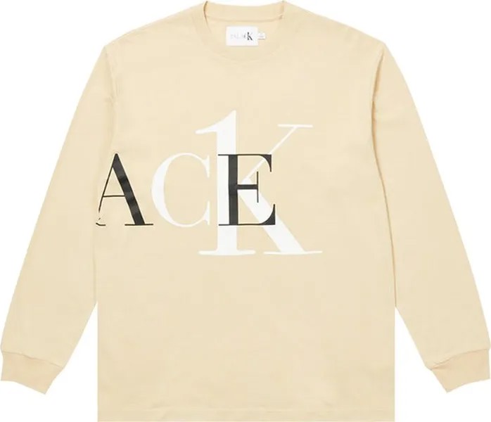 Лонгслив Palace x Calvin Klein Long-Sleeve 'Wheat', кремовый