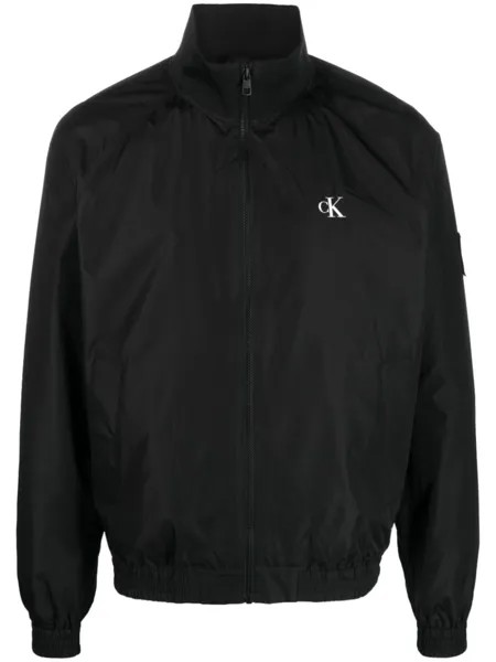 Calvin Klein Jeans бомбер с логотипом, черный