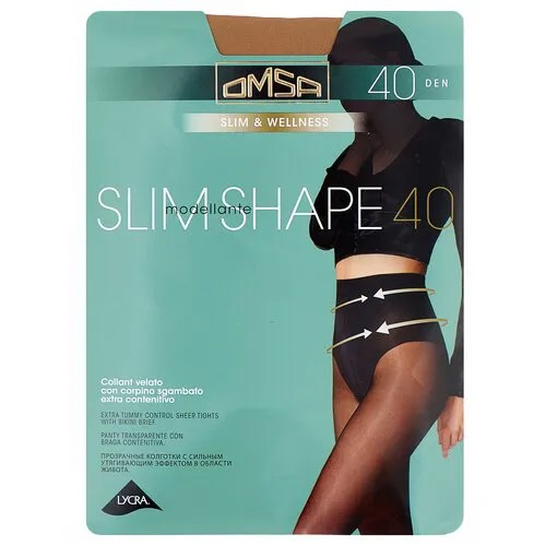 Колготки Omsa Slim Shape 40, 40 den, размер 2, caramello