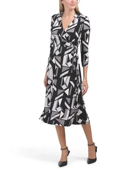 Платье Matrix с запахом Anne Klein, черный