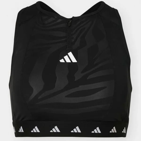 Топ Adidas Performance Medium Support Sports, черный