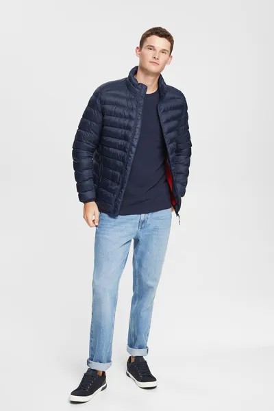 Стеганая непромокаемая зимняя куртка на вате Esprit, синий