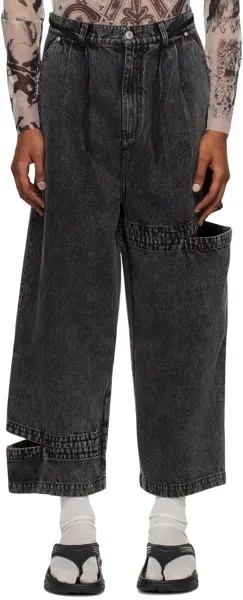 Черные джинсы бри-бри с плиссированной юбкой Perks and Mini