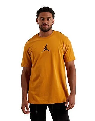 Мужская футболка Jordan Jumpman Chutney/черная с круглым вырезом (CW5190 712)