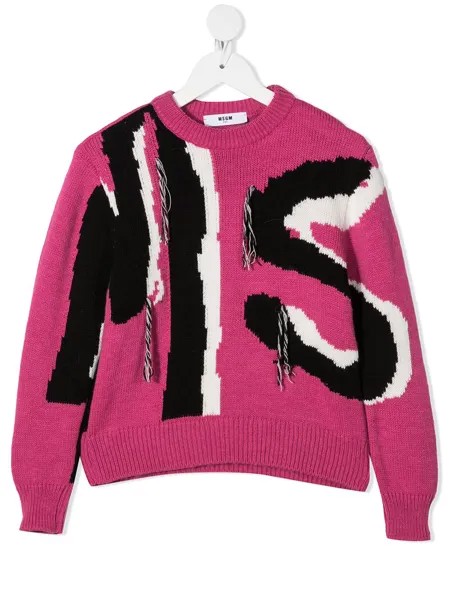 MSGM Kids джемпер вязки интарсия