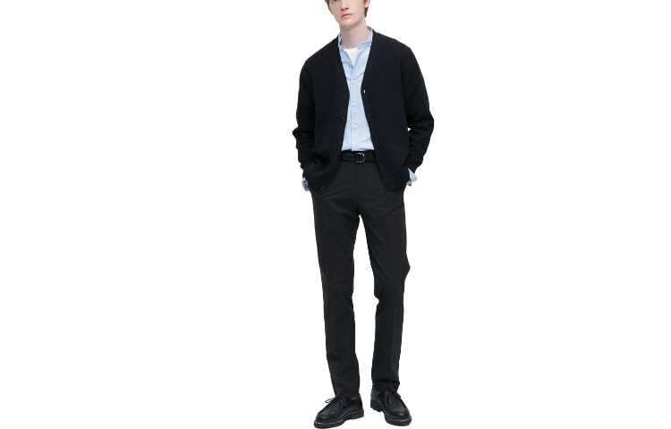 Костюм Брюки Мужские Черные Uniqlo, черный