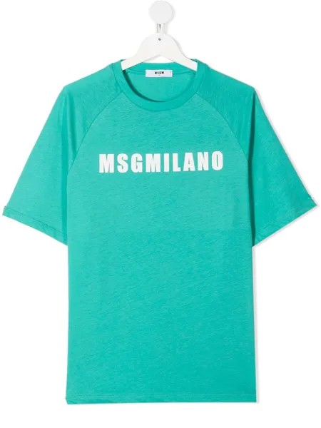 MSGM Kids футболка с логотипом