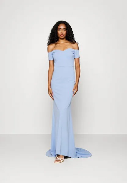 Вечернее платье Rish Off Shoulder WAL G, цвет powder blue