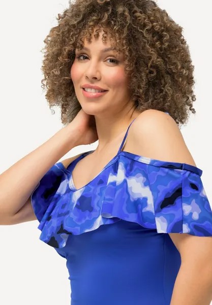 Купальный костюм OFF-THE-SHOULDER Ulla Popken, цвет Steel Blue
