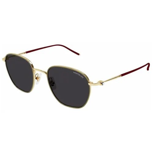 Солнцезащитные очки Montblanc, коричневый, золотой