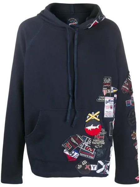 Greg Lauren X Paul & Shark худи с вышивкой
