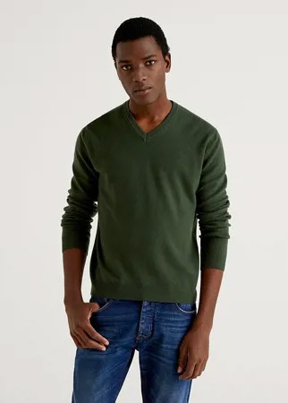 Пуловер мужской United Colors of Benetton 21A_1002U4407 зеленый 2XL