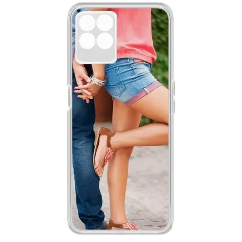 Чехол-накладка Krutoff Clear Case Босоножки женские для Realme 8i